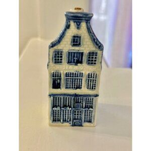 Royal Delft House 1689 KLM BOLS Blue Distilleries Holland 11 Chipped Spout Empty